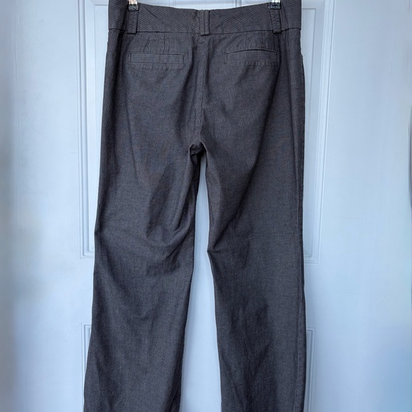 •Banana Republic• Martin Fit Gray Herringbone Stretch Pants - Size 14 - Picture 4 of 8